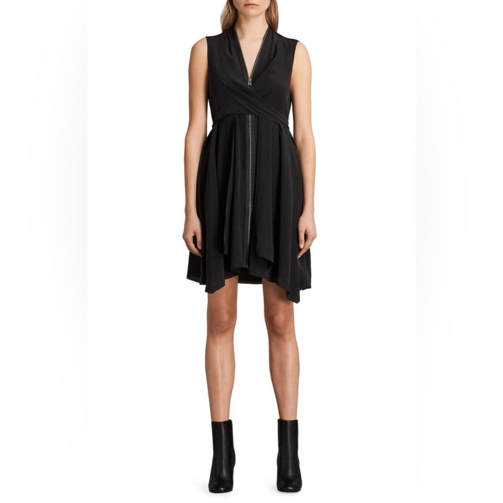 All Saints Jayda Silk Dress